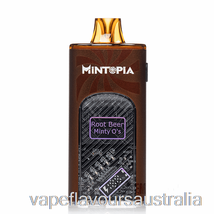Vape Nicotine Australia Mintopia Turbo 9000 Disposable Root Beer Minty O's